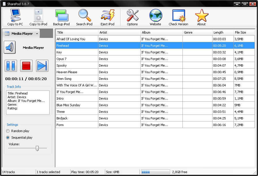 logiciel ipod 8gb gratuit