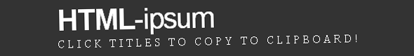 html-ipsum